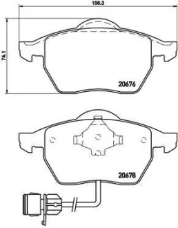 Тормозные колодки передние дисковые BREMBO P85 026