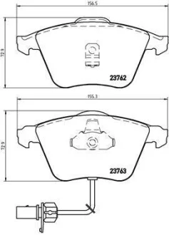 Тормозные колодки передние дисковые BREMBO P85 056
