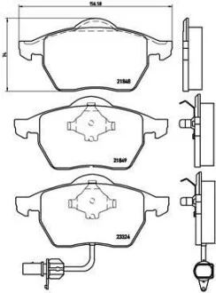 Тормозные колодки передние дисковые BREMBO P85 060