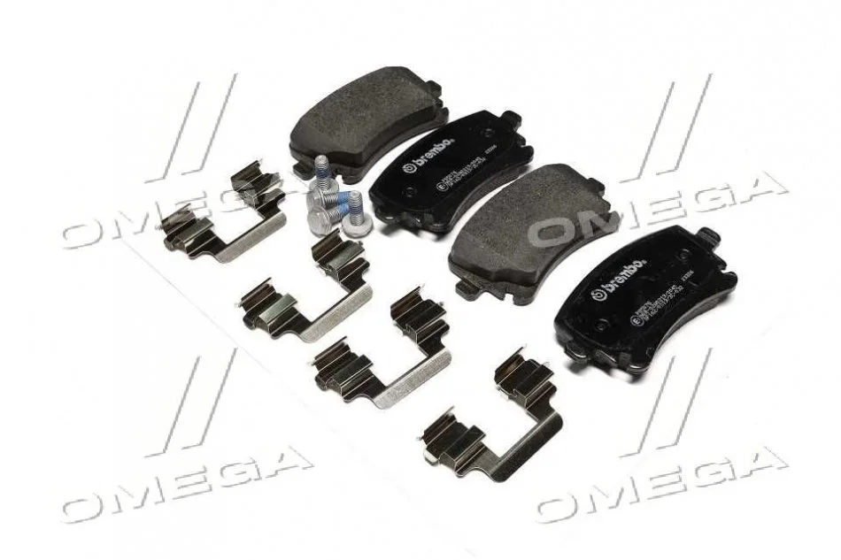 Тормозные колодки задние дисковые BREMBO P85 076 (фото 1)
