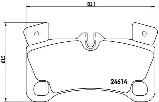 Гальмівні колодки задні дискові BREMBO P85 103 (фото 1)