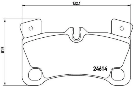 Гальмівні колодки задні дискові BREMBO P85 103