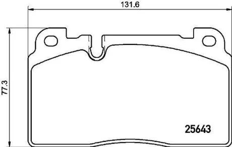 Тормозные колодки передние дисковые BREMBO P85 133
