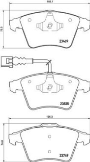 Тормозные колодки дисковые BREMBO P85 149 (фото 1)