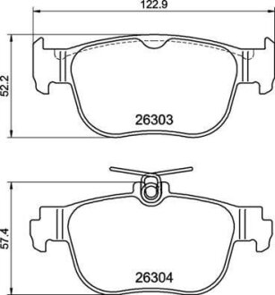 Тормозные колодки дисковые BREMBO P85 189