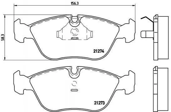 Тормозные колодки дисковые BREMBO P86 013 (фото 1)