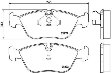 Тормозные колодки дисковые BREMBO P86 013