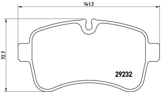 Гальмівні колодки дискові BREMBO PA6 027 (фото 1)