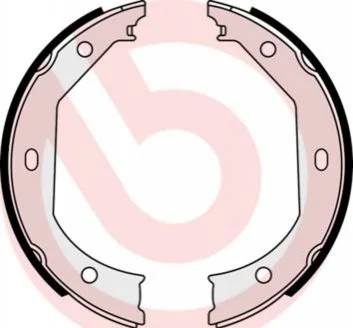 Тормозные колодки задние барабанные BREMBO S06 509 (фото 1)