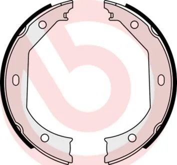 Тормозные колодки задние барабанные BREMBO S06 509