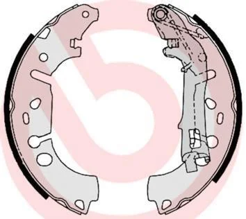 Гальмівні колодки барабанні BREMBO S23531 (фото 1)