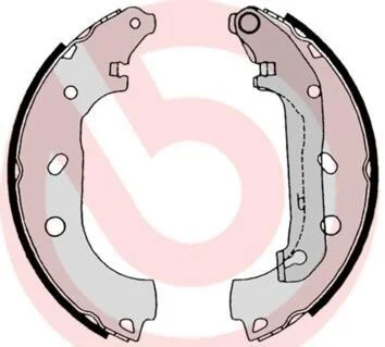 Тормозные колодки задние барабанные BREMBO S24 539