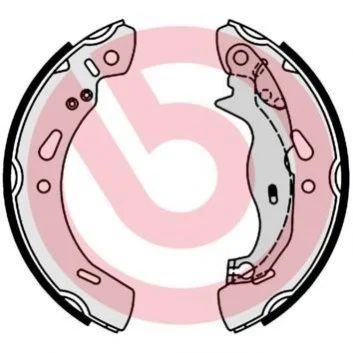 Гальмівні колодки задні барабанні BREMBO S24 548 (фото 1)
