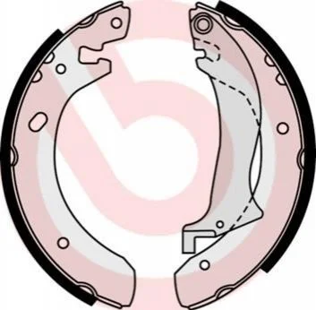 Гальмівні колодки барабанні BREMBO S44504 (фото 1)
