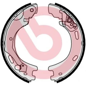 Тормозные колодки задние барабанные BREMBO S44509 (фото 1)