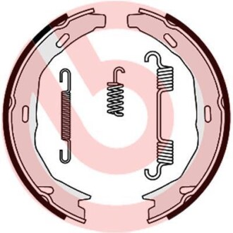 Гальмівні колодки барабані BREMBO S50522