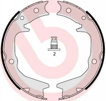 Гальмівні колодки задні барабанні BREMBO S54519 (фото 1)