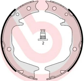Тормозные колодки задние барабанные BREMBO S54519