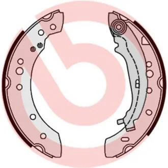 Тормозные колодки задние барабанные BREMBO S54521
