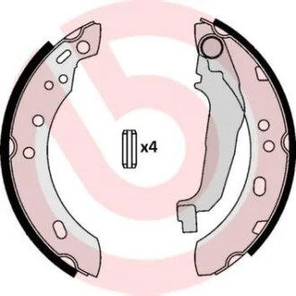 Тормозные колодки барабанные BREMBO S56507