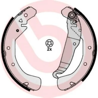 Тормозные колодки задние барабанные BREMBO S59 517