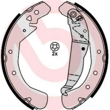 Гальмівні колодки задні барабанні BREMBO S59 525 (фото 1)