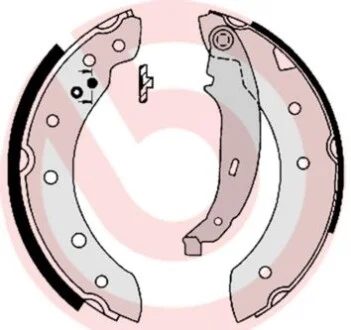 Тормозные колодки задние барабанные BREMBO S61520