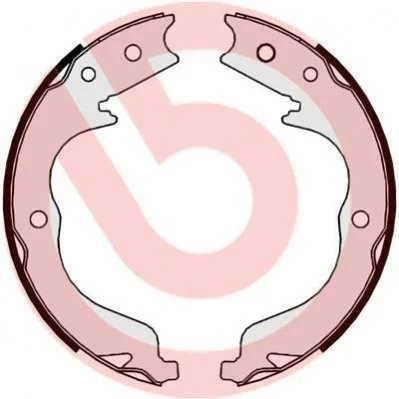 Гальмівні колодки задні барабанні BREMBO S61542 (фото 1)