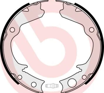 Тормозные колодки задние барабанные BREMBO S78508