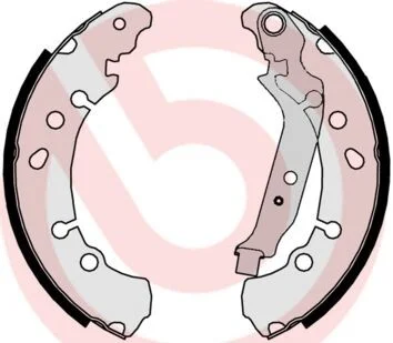 Тормозные колодки задние барабанные BREMBO S83513