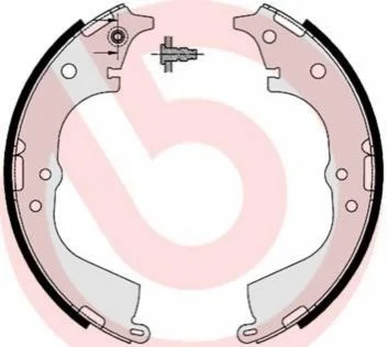 Гальмівні колодки задні барабанні BREMBO S83 537 (фото 1)