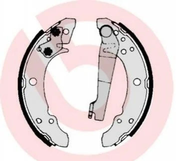 Тормозные колодки задние барабанные BREMBO S85 507 (фото 1)