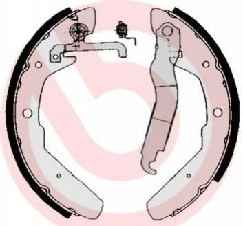 Тормозные колодки задние барабанные BREMBO S85 517 (фото 1)