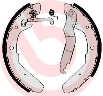Тормозные колодки задние барабанные BREMBO S85 517