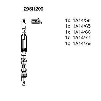Комплект проводів високої напруги BREMI 205H200