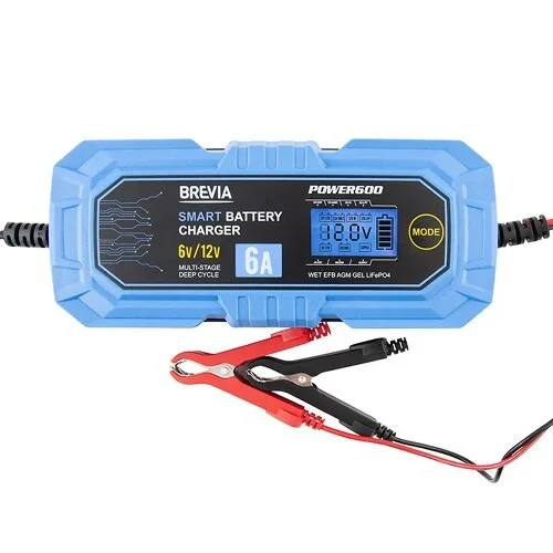 Зарядное устройство АКБ 6A, 6V/12V, 4-150Ah BREVIA 20600EP (фото 1)