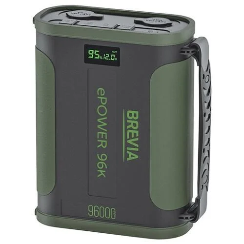 Універсальна мобільна батарея ePower 96000mAh 100W LiFePo4 Black/Green BREVIA 44196MG (фото 1)