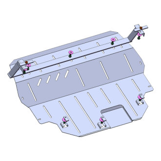 Защита двигателя, КПП Skoda Fabia 1.4d Standard Bronex 101.0844.00S