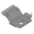 Защита двигателя Suzuki Grand Vitara МКПП, 1998-2005 Standard Bronex 103.6205.00 (фото 2)