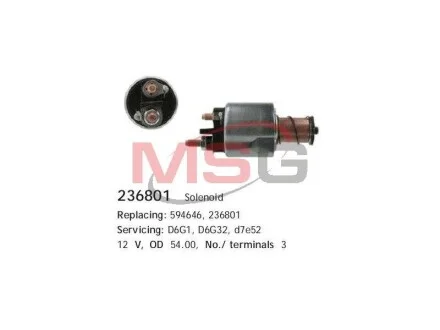Реле стартера втягивающее 12V CARGO 236801
