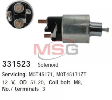 Реле стартера втягивающее 12V CARGO 331523