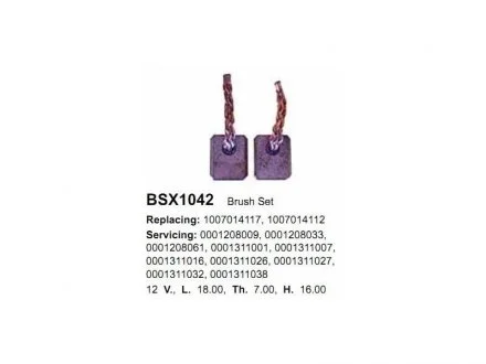 Щетки стартера CARGO BSX1042