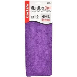 Тряпка из микрофибры, 30x30 см., фиолетовая (10/240 шт.ящ.) CarLife CC927