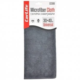 Тряпка из микрофибры универсальная, 30х40 см.. CarLife CC936