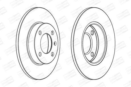 Диск гальмівний CHAMPION 561087CH