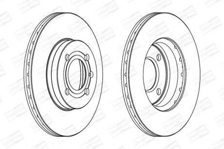 Диск гальмівний CHAMPION 561448CH