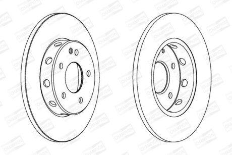 Диск гальмівний MB C-CLASS передн. CHAMPION 561696CH