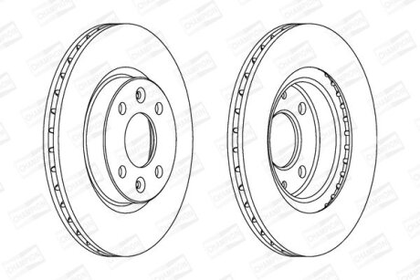 Диск гальмівний CHAMPION 561997CH