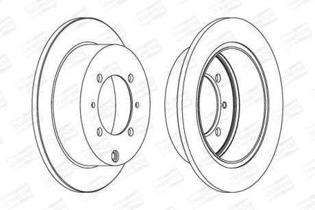 Диск гальмівний CHAMPION 562018CH