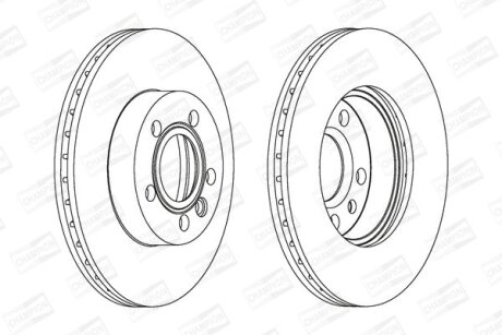 Диск гальмівний CHAMPION 562080CH